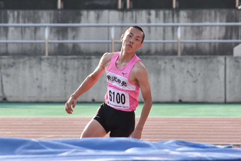 走高跳・笹原光稀が2m09、やり投嶋田昊が64m63 米沢中央コンビが大会新V 女子は2年生・石井瑞季がスプリント4種目制覇／IH山形県大会