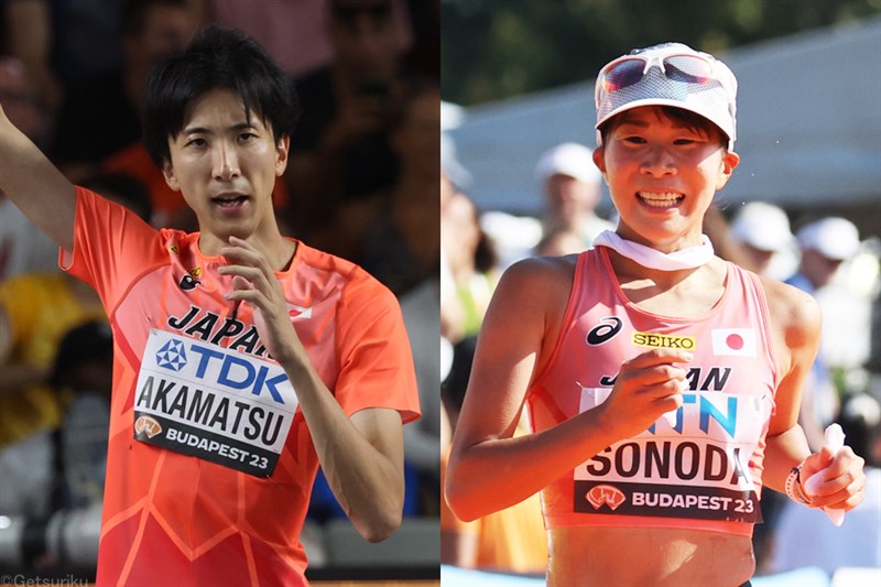 「2023年度中部実業団陸上 of The Year」に赤松諒一と園田世玲奈が選出 特別賞に太田智樹