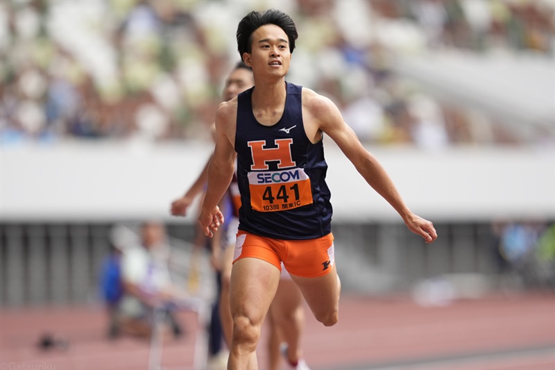 法大・井之上駿太が48秒91で快勝！自身初の48秒突入「持ち味の積極的な展開を1段階アップ」／関東IC