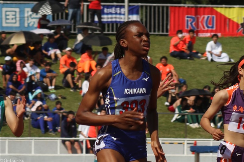 【女子200m】バログン・ハル（市川高1）24秒13＝高1歴代6位