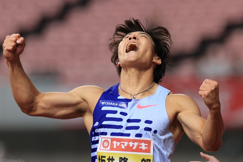 「自分を信じて最後まで走り切った」 坂井隆一郎が100m連覇！ パリ五輪は他国の動向次第／日本選手権