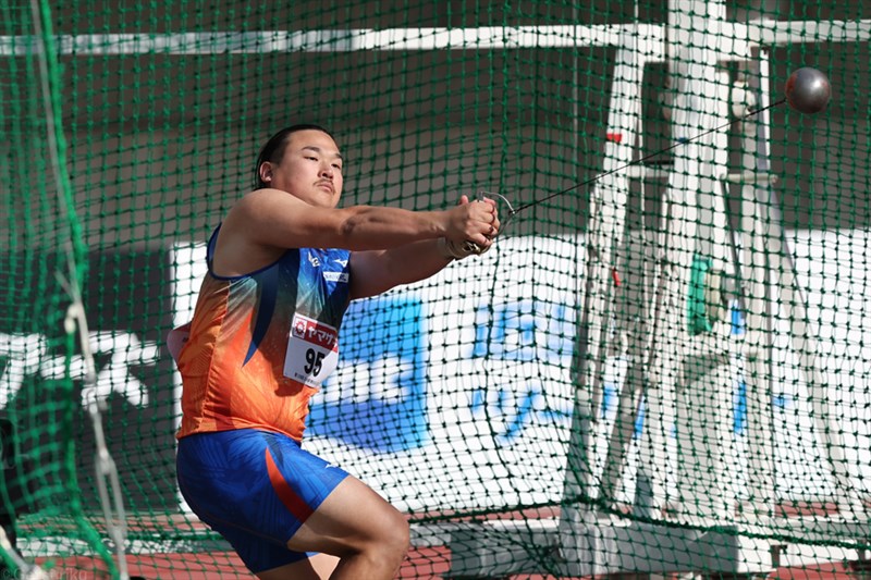 ハンマー投・中川達斗が日本歴代6位の72m71！ 地元での優勝に「自信になります」／日本選手権