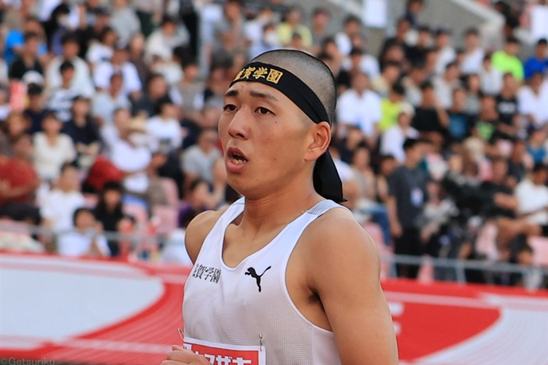 男子800mも高校王者誕生！落合晃が1分46秒56で制覇 目標のパリ五輪届かずもシニア勢を圧倒／日本選手権