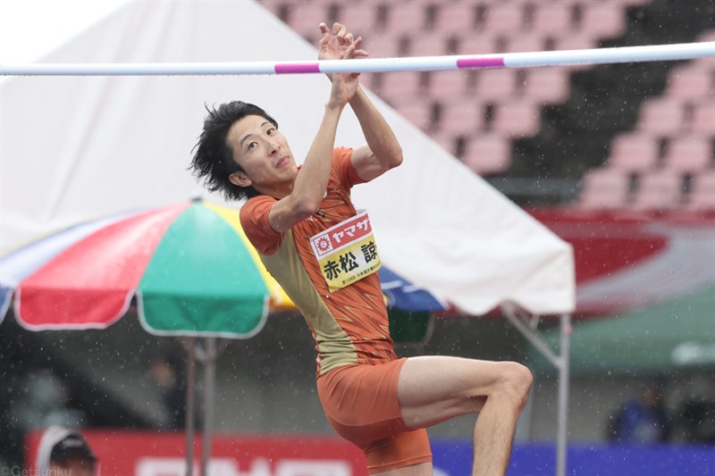 赤松諒一が初の五輪へ大きく前進する走高跳2連覇 2m33にも挑戦し「次につながる価値あるチャレンジができた」／日本選手権