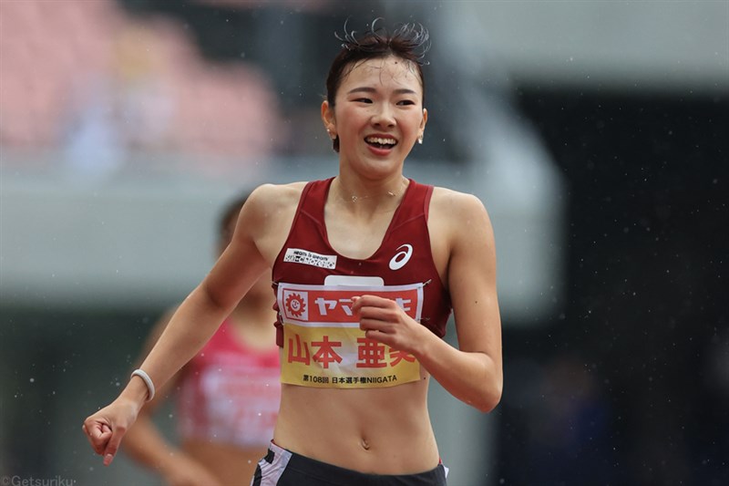 400mH山本亜美が4連覇！自己記録に届かず「自分に勝ちたかった」／日本選手権