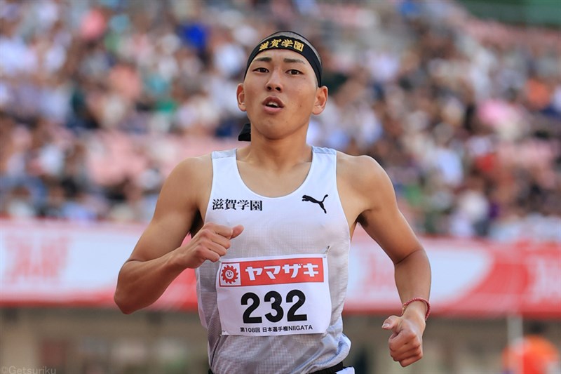 「決勝でパリ五輪標準狙う」落合晃が1分45秒82!! 800m予選で自身のU20日本記録更新／日本選手権