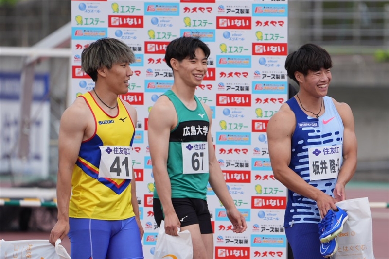 100mは鈴木涼太がV 女子は君嶋が貫禄勝ち 110mH阿部が好記録、福部は12秒台／布勢スプリント