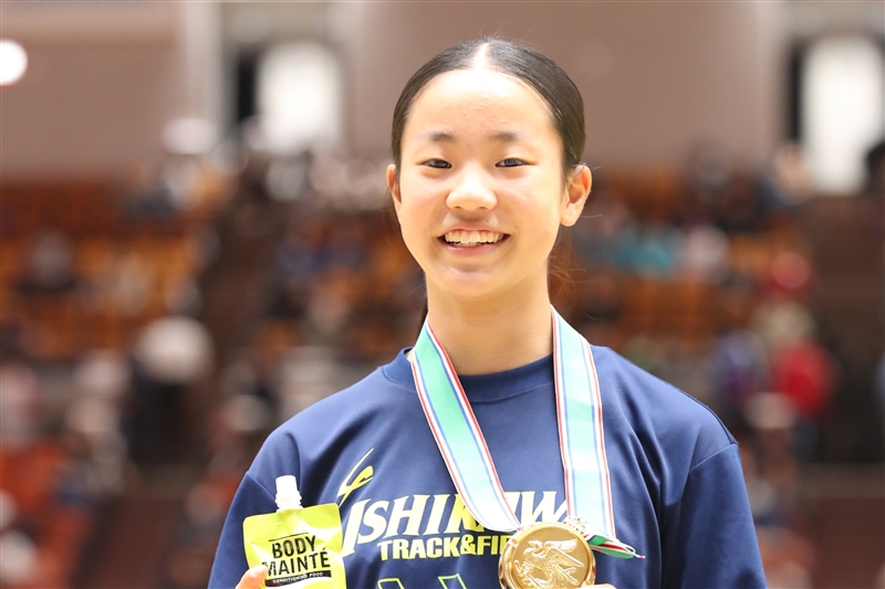 【女子走幅跳】藤本茉優（津幡中3）が6ｍ05＝中学歴代9位 昨年は全中V
