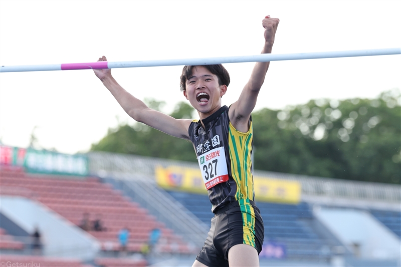 男子走高跳・全中王者の清水怜修がジャンプオフ制す 山﨑天心が短距離2冠 女子200mは同記録V／IH南関東
