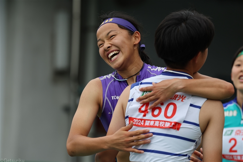 仮屋愛優が100mHと七種競技を制す「ライバルのお陰」全国も2冠狙う 男子マイルリレーは3分11秒台決着／IH南関東