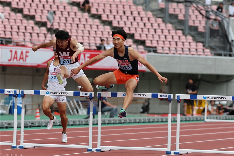 菊田響生が400mHで高校歴代2位の49秒77！ 女子100mは復調の小針陽葉が11秒74でV／U20日本選手権