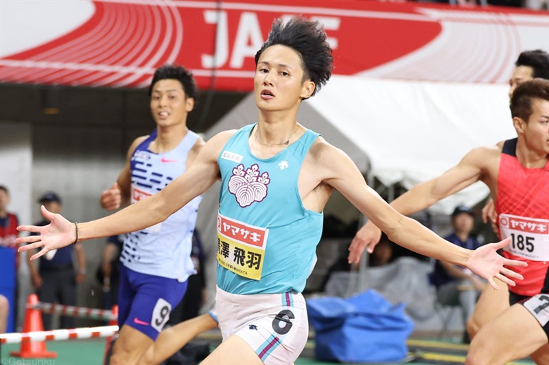 200m鵜澤飛羽が20秒43で連覇！初五輪をほぼ手中に「一通りアップしてパリに挑みたい」／日本選手権