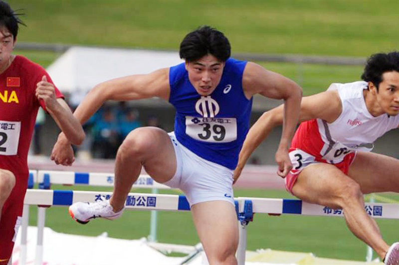 110mH・阿部竜希が13秒35!!学生歴代4位の快走 飛躍に五輪も視野に「日本選手権2位を目標」／布勢スプリント