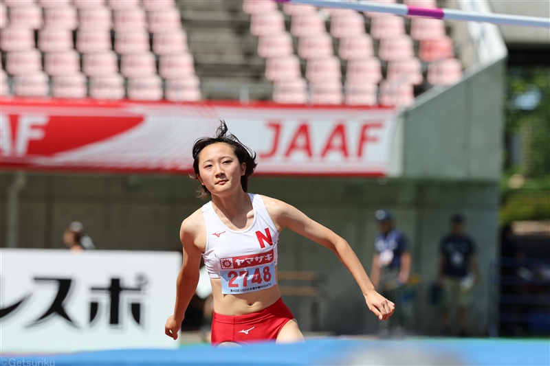 2年前の走高跳インターハイ女王・森﨑優希が自己新V！ アツオビンがハンマー投で67m52／U20日本選手権