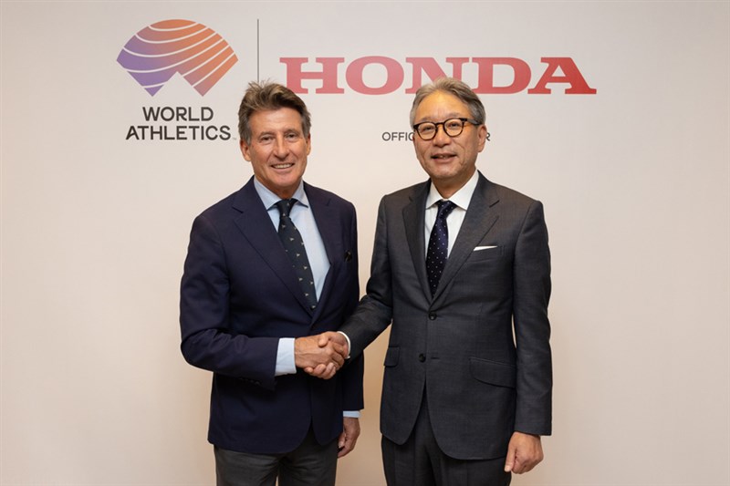 Hondaが世界陸連に電気自動車SUVを贈呈 スポンサー契約締結の取り組みの一環