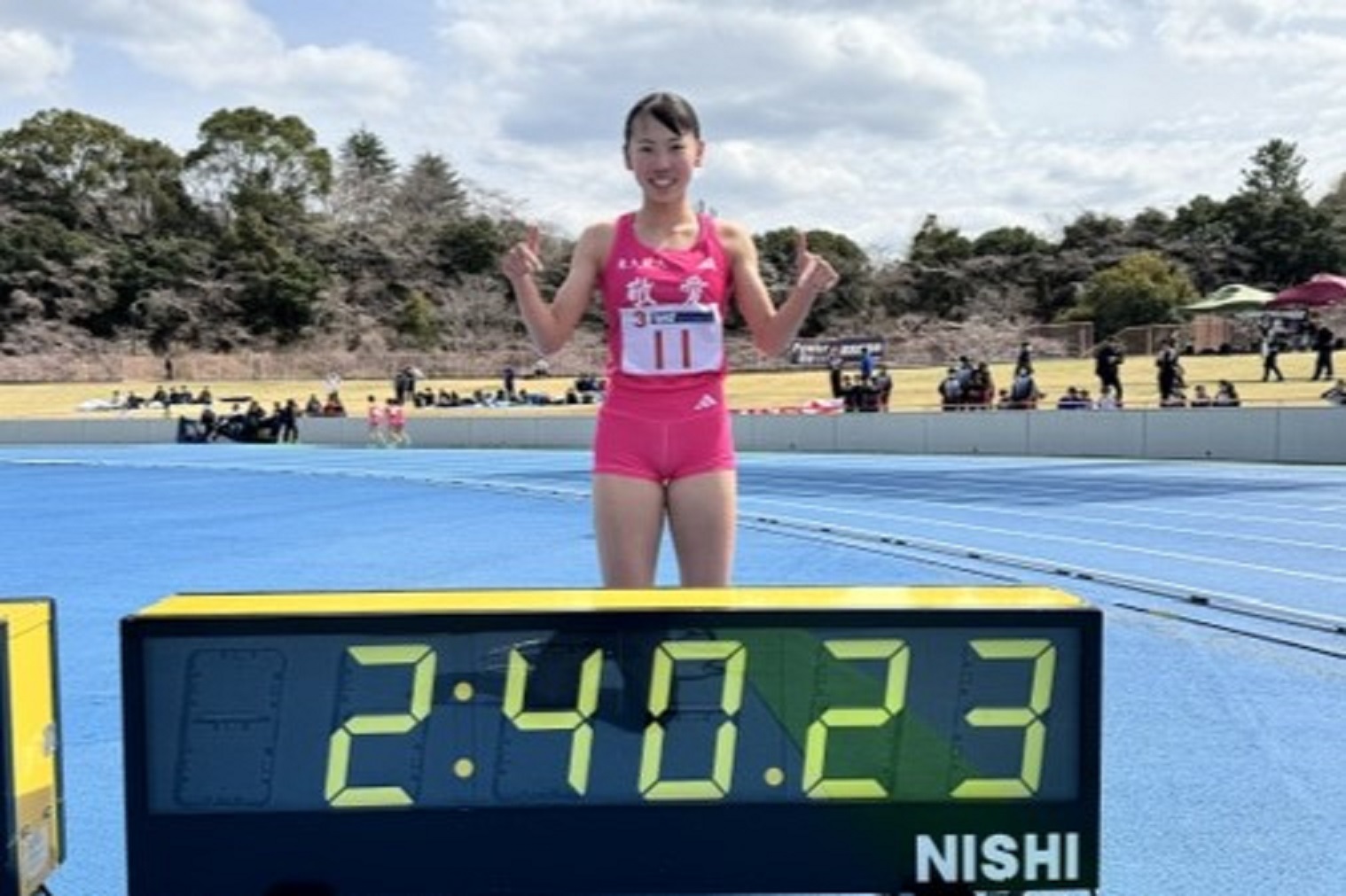 久保凛1000mで2分40秒23 U20＆U18日本新記録！従来の記録を大幅更新、日本歴代でも4位