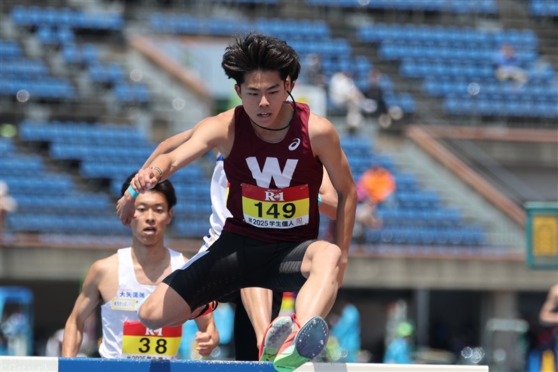 3000mSCはルーキー・佐々木哲が8分36秒30の大会新で制覇!「もっと上を目指して」／日本学生個人