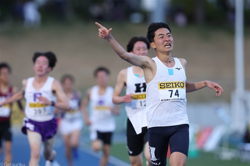 東大・秋吉拓真5000mV 渕上翔太49秒87 山田暉斗&清水奈々子がMVP 対校戦は男子・法大、女子・早大／東京六大学対校