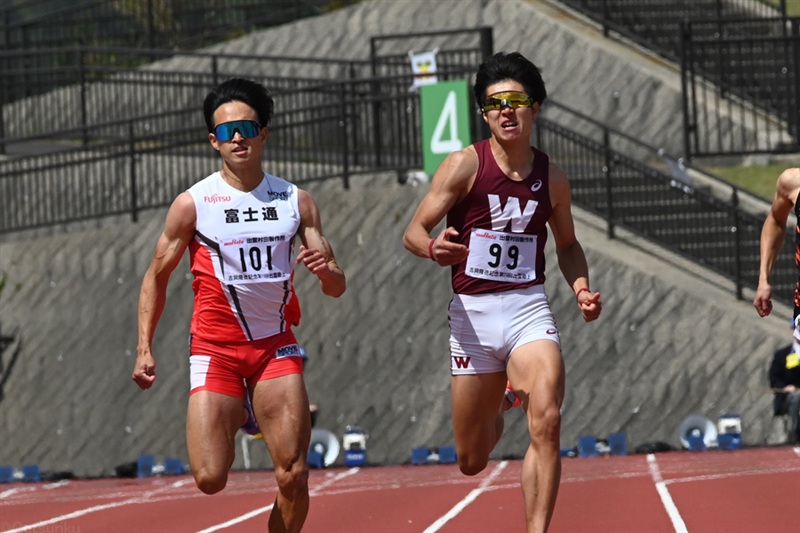 300mは早大3年生・森田陽樹が33秒00の自己新V 豊田兼33秒30／出雲陸上