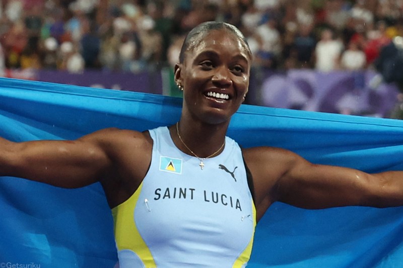 パリ五輪女子100m金アルフレッド 200m今季初レースで21秒88！ 男子110mHカニンガムが13秒09の今季世界最高 ライルズ400m45秒87