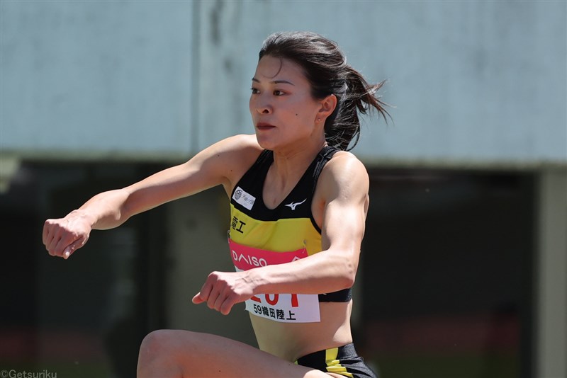 三段跳・髙島真織子が13m96wで優勝「ちょっと安心」公認での大台にも手応え／織田記念