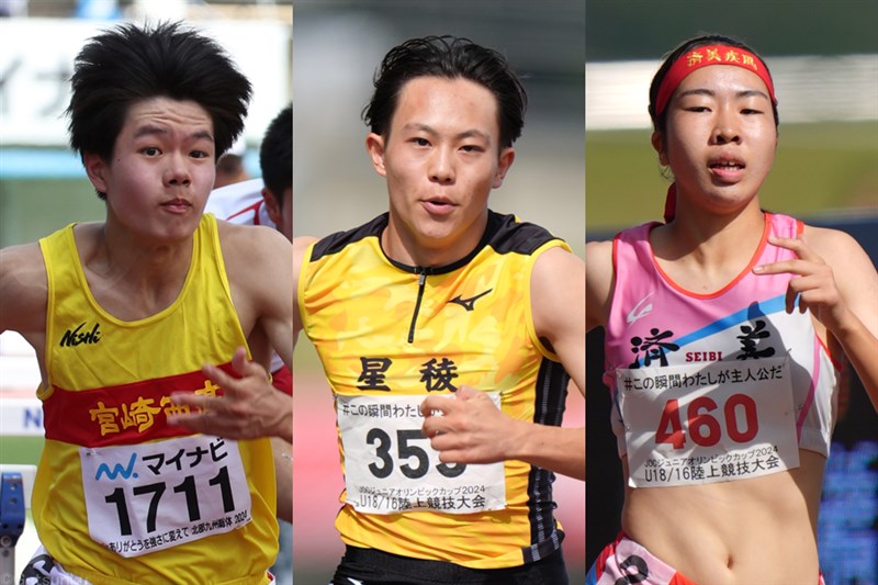 男子100m清水空跳、男子110mH髙城昊紀、女子400m今峰紗希が金！ 大森恵偉音は走幅跳で7m72w／U18アジア選手権