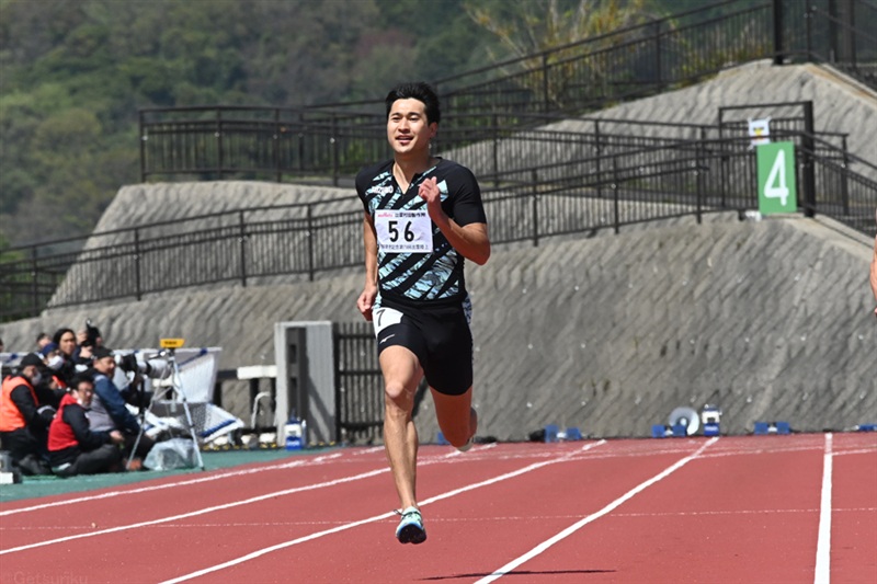 男子200ｍは飯塚翔太が貫禄 強い向かい風で21秒59も「勝ててよかった」／出雲陸上