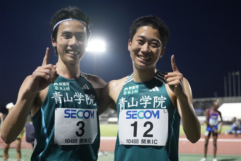男子2部10000m青学大の安島莉玖と黒田然が日本人ワン・ツー！ 同学年で4、5位占める／関東IC