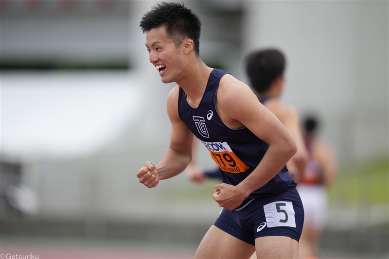 栁田大輝 追い風参考で100m9秒95！ 4.5mの風に乗って日本記録と同タイム／関東IC