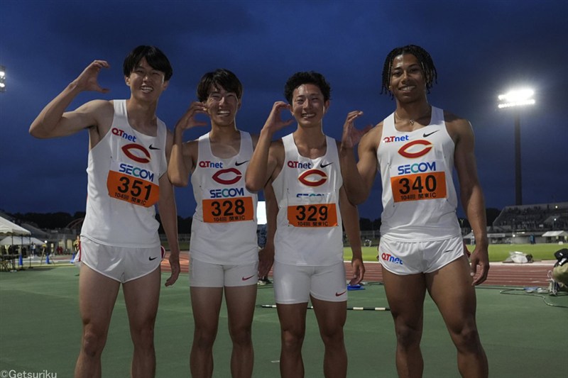 中大が6年ぶり4×100mR優勝！ 日本一目標に「これからもこのチームで挑んでいきたい」／関東IC