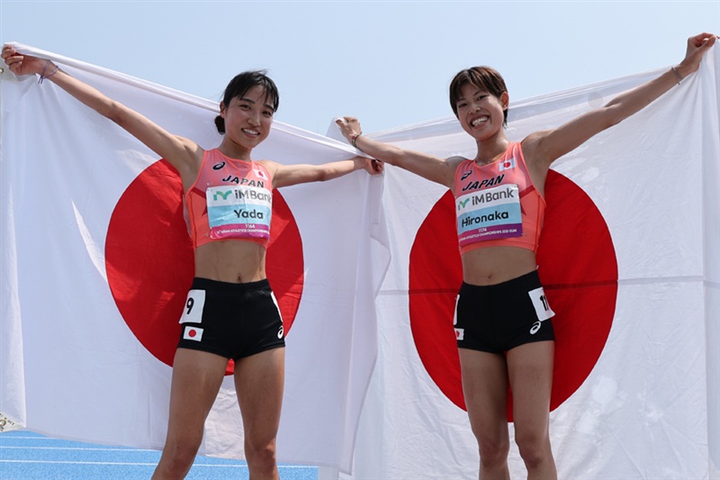 再レースの女子10000m 廣中璃梨佳が30分56秒32で銀メダル！ 矢田みくには自己新で銅！／アジア選手権