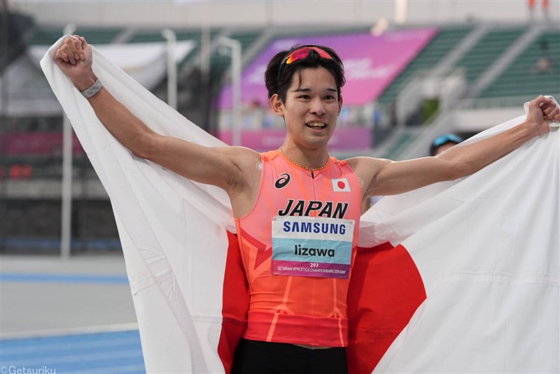 飯澤千翔が1500m3分42秒56で金メダル！ ラスト100mで強烈なスパート 荒井七海は5位／アジア選手権