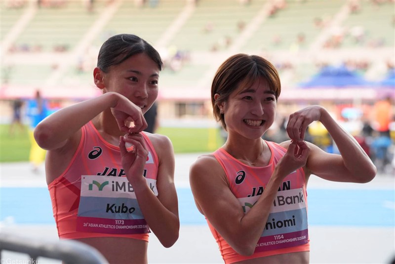 800m・久保凛が2分02秒16の予選2組1着で決勝へ！ 塩見綾乃は1組1着で通過／アジア選手権
