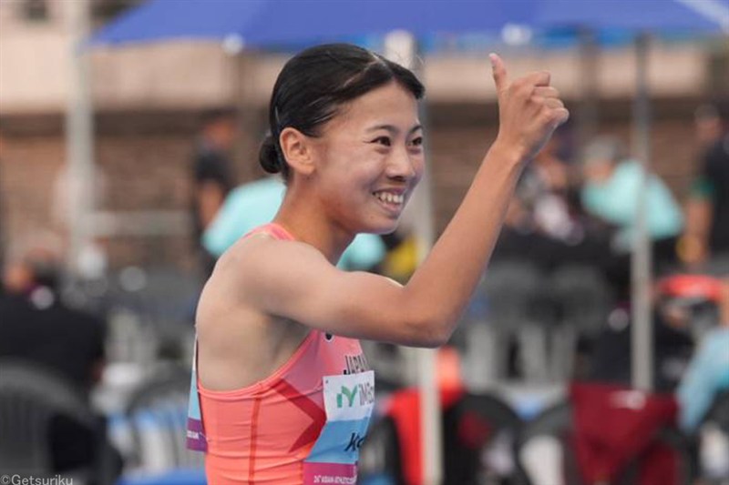 久保凛が800m1組1着で予選通過!! 初シニアの国際大会に「めっちゃ緊張しました」／アジア選手権