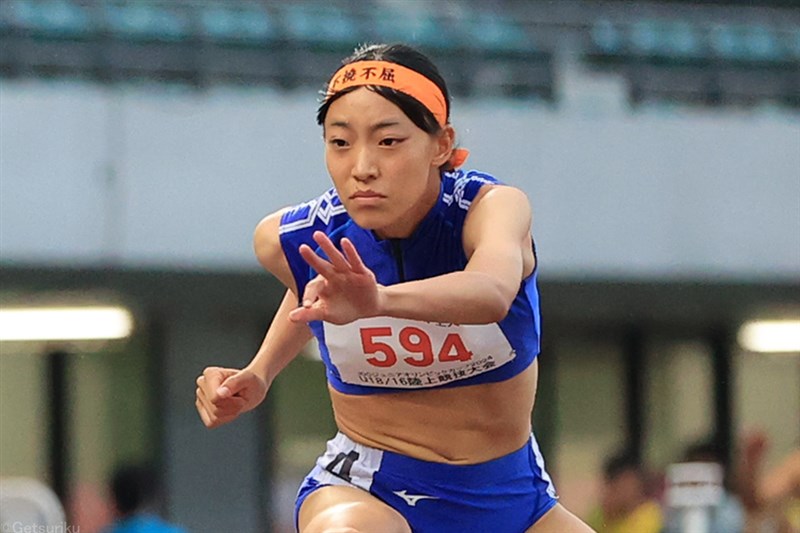 女子100mH井上凪紗の決勝は13秒13w！ 2位福田花奏も13秒27w 追い風2.1mで快記録／IH兵庫県大会