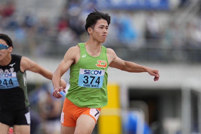 大東大・守祐陽が2部100mで9秒97w!! 追い風参考で10秒切り＆“2連覇”達成／関東IC