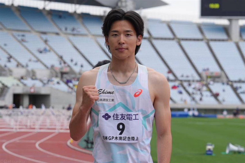 110mH野本周成が13秒25!! 世界陸上標準4人目の突破も「勝ちたかった」／木南記念