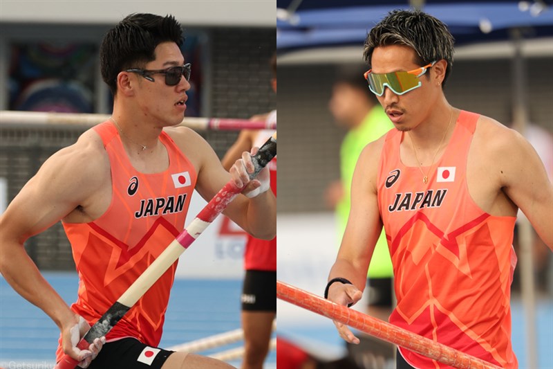 男子棒高跳は山本聖途7位、柄澤智哉8位タイでダブル入賞確保／アジア選手権