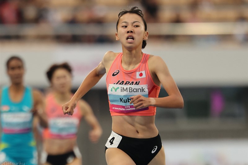 800m久保凛が銀メダル！初のシニア国際舞台でパフォーマンス日本歴代3位の2分00秒42／アジア選手権