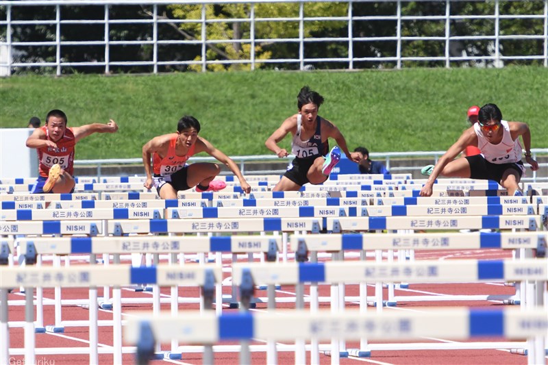 8月開催の日韓中ジュニア交流競技会代表 4/1～6/22の記録を対象に上位高校生から選考