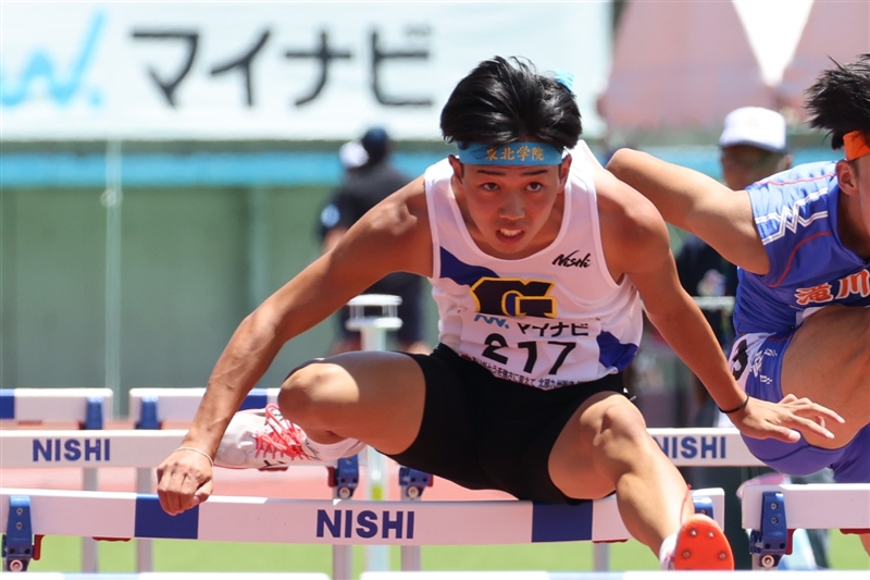 八種競技・千葉遼が5775点で大会新V 魚住優斗が100m10秒45の大会新 常盤木学園が女子両リレー優勝／IH宮城県大会