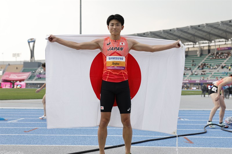 400m佐藤拳太郎が連覇ならずも銀！「まだまだ弱い」佐藤風雅は5位／アジア選手権