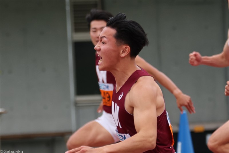 100m2位・関口裕太、3位・大石凌功は追い風参考で10秒0台 「背中近くなった」「まだ力の差」／関東IC