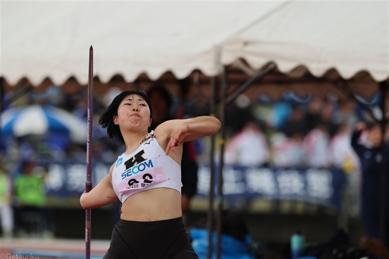 やり投・倉田紗優加が60m57で2連覇！ 日本歴代10位、学生歴代5位の好記録「やっと出たな」／関東IC
