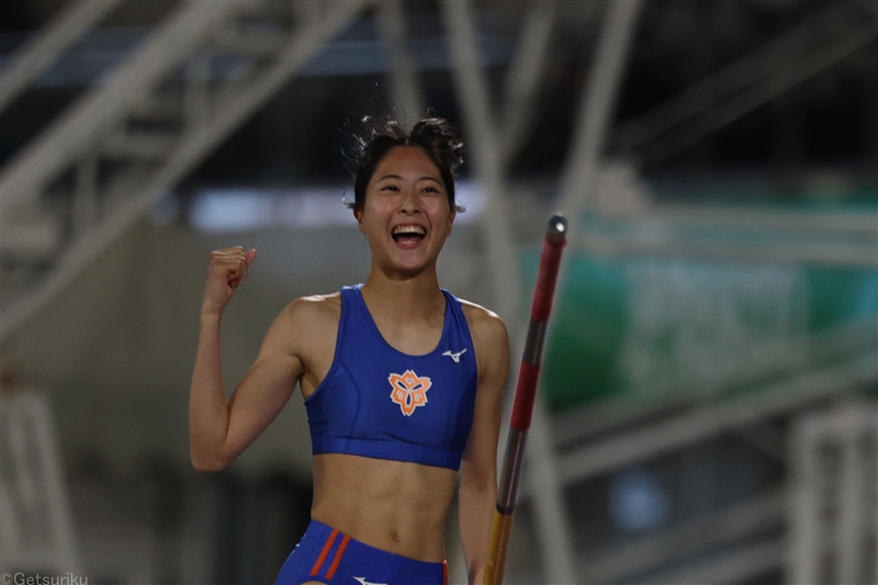 小林美月が棒高跳でV3！ 「4連覇したい」 やり投・倉田紗優加が日本歴代10位60m57で2連覇／関東IC