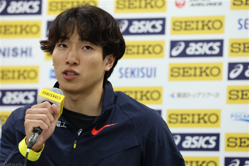 走幅跳出場の泉谷駿介 「標準突破したい」 2種目世界陸上へビッグジャンプ誓う／セイコーGGP