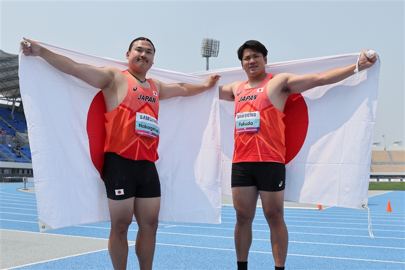 ハンマー投・中川達斗が銀、福田翔大が銅！ 初代表の中川「競技人生で大きなポイントになる」／アジア選手権