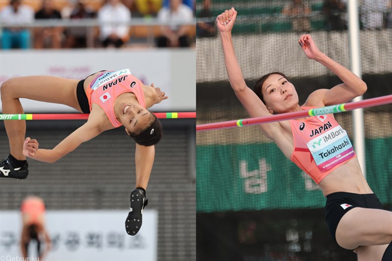 走高跳・津田シェリアイが1m83で7位、髙橋渚は1m80で8位にとどまる／アジア選手権
