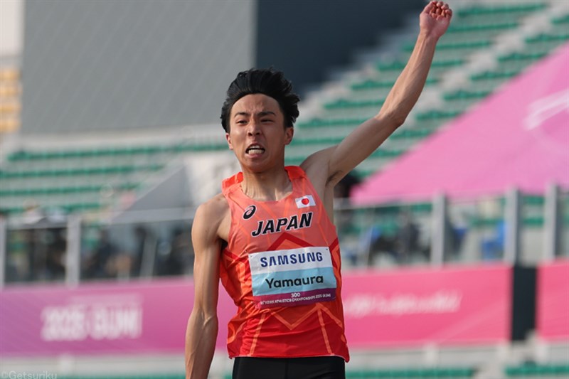 走幅跳は初代表・山浦渓斗が殊勲の銅メダル！「日本選手権でうれし涙を流したい」／アジア選手権