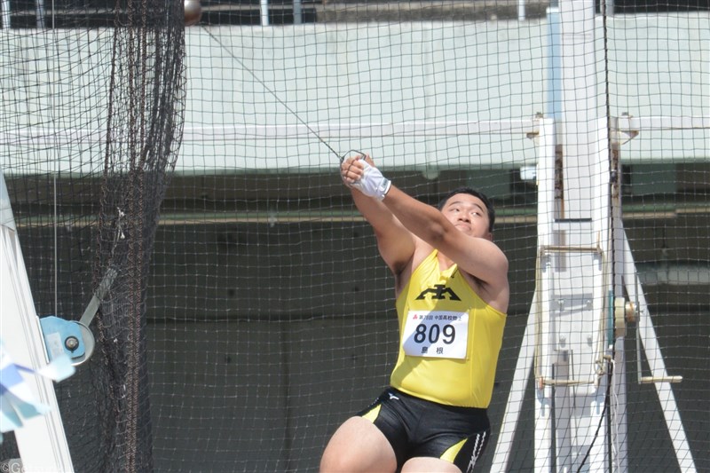 高見晃史郎ハンマー投64m58の大会新V 江角和華400m55秒07 砲丸投の赤澤瑠依ら玉野江南勢3種目優勝／IH中国
